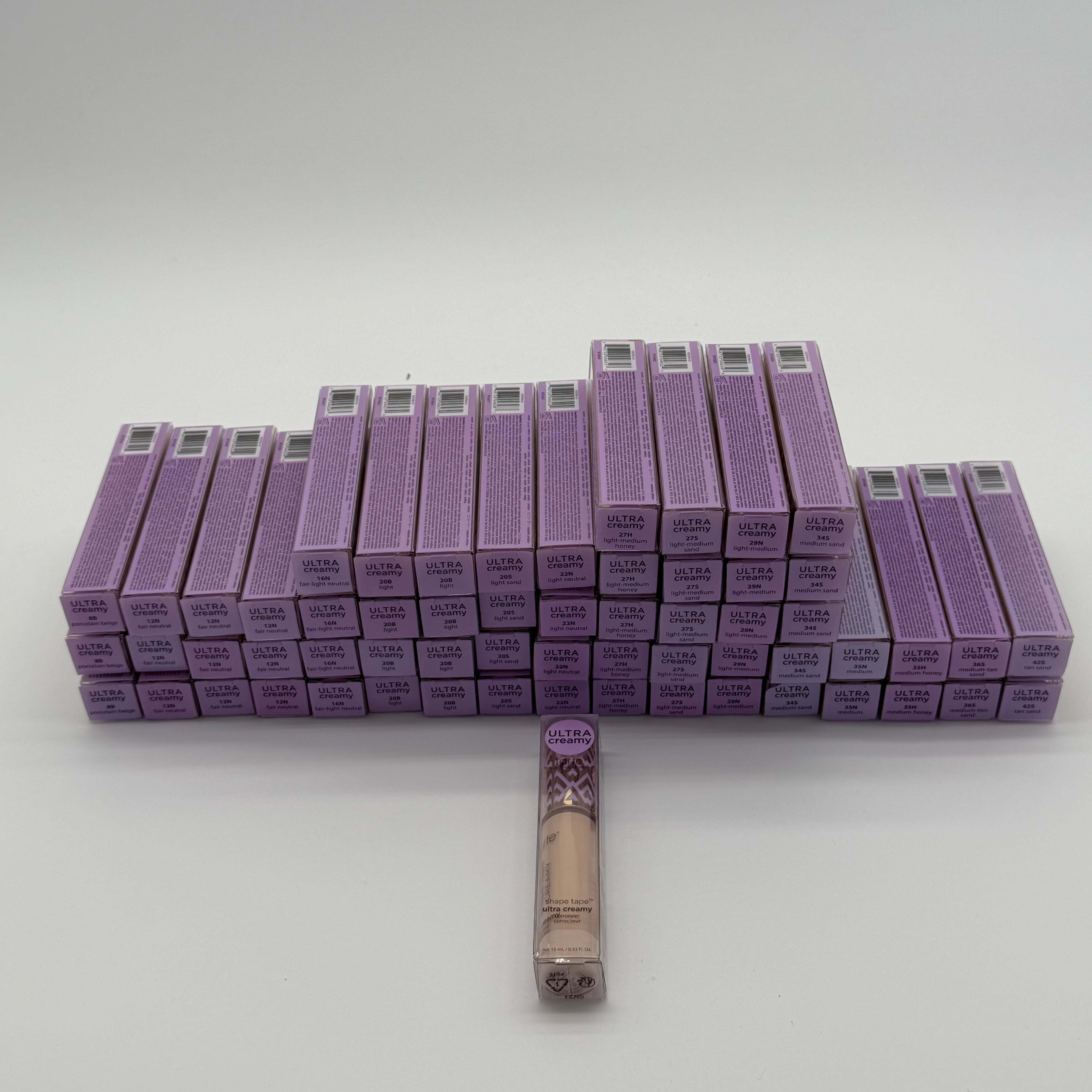 WHOLESALE TARTE SHAPE TAPE ULTRA CREAMY CONCEALER PACKAGE #1 - ASSORTED SHADES - 50 PIECE LOT