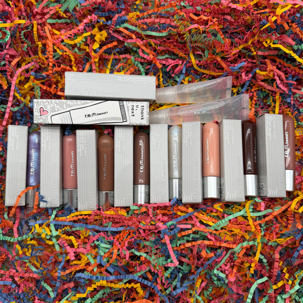 WHOLESALE R.E.M. BEAUTY ON YOUR COLLAR PLUMPING LIPGLOSS SAMPLE BEAUTY BOX #1 - 10 PIECE LOT