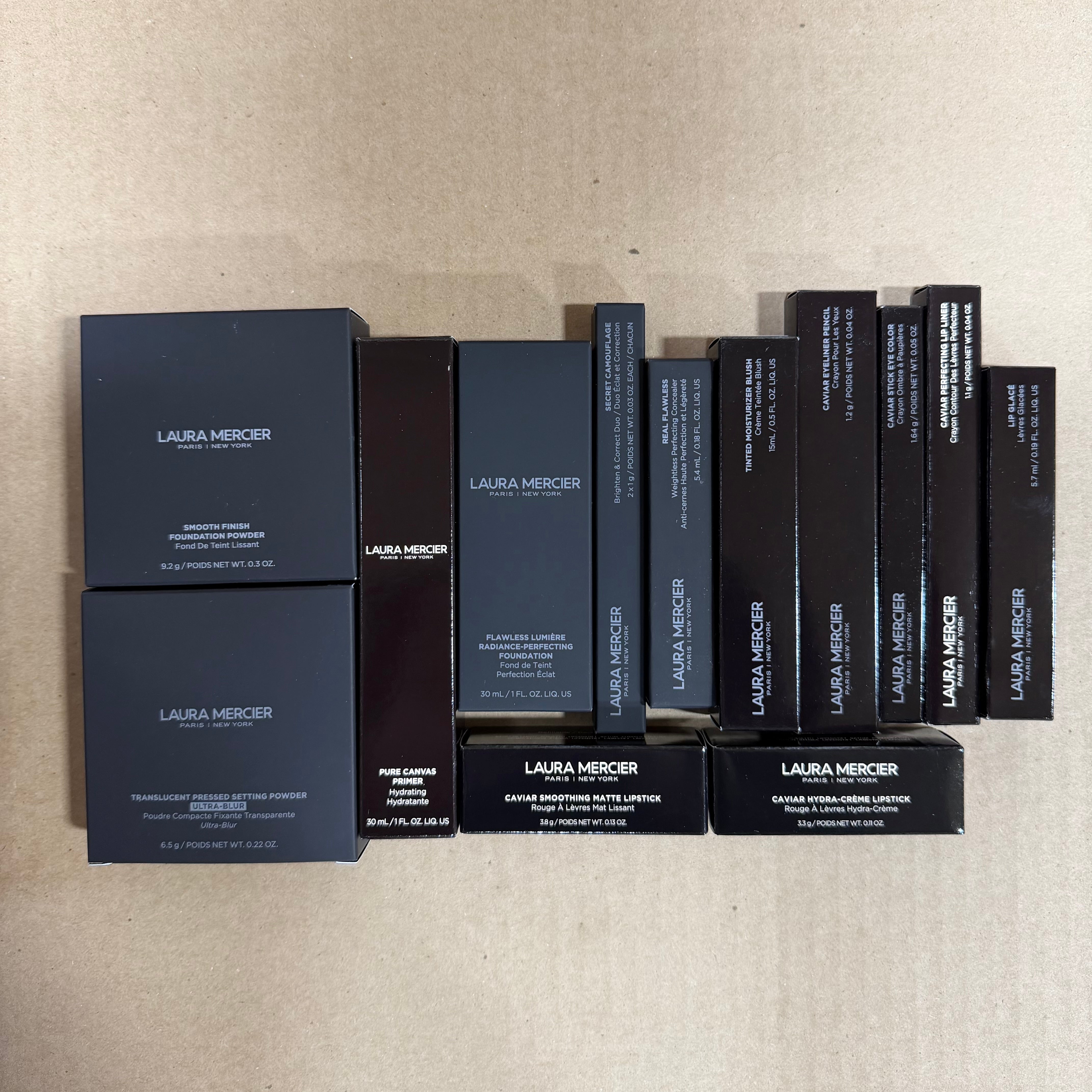 WHOLESALE ASSORTED LAURA MERCIER COSMETICS LOT BOXED - ASSORTED - 50 PIECE LOT
