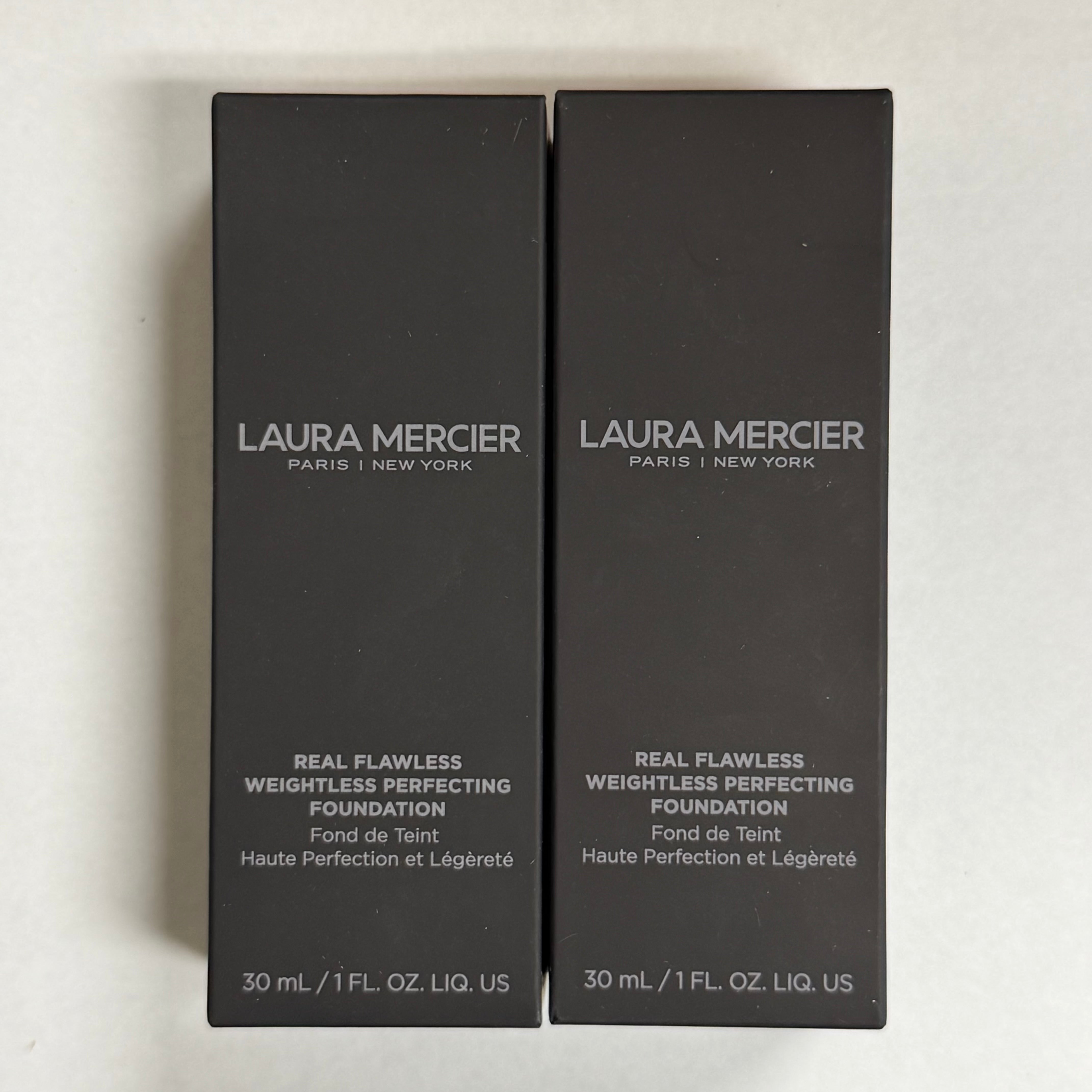 WHOLESALE LAURA MERCIER REAL FLAWLESS WEIGHTLESS PERFECTING FOUNDATION PACKAGE #1 - ASSORTED - 48 PIECE LOT