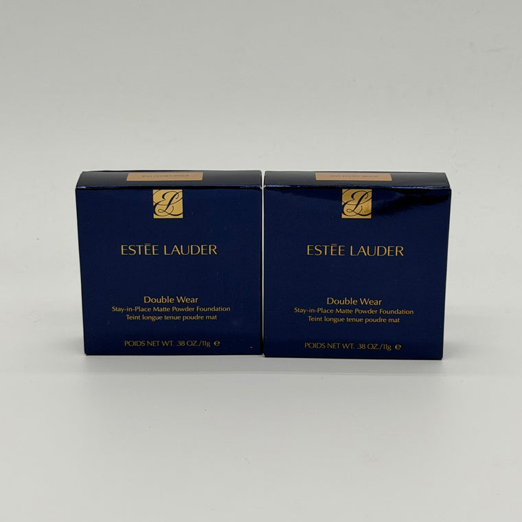 WHOLESALE ESTEE LAUDER DOUBLE WEAR STAY-IN-PLACE MATTE POWDER FOUNDATION PACKAGE #1 - ASSORTED SHADES - 48 PIECE LOT