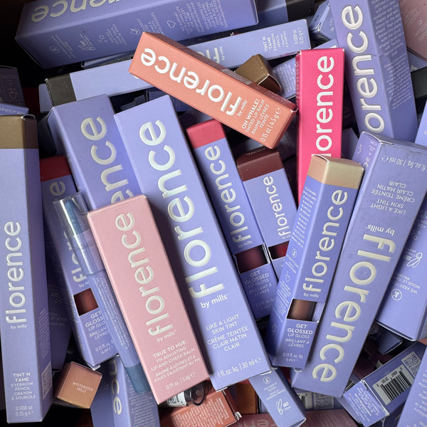 WHOLESALE ASSORTED FLORENCE BY MILLS COSMETICS LOT - 50 PIECE LOT