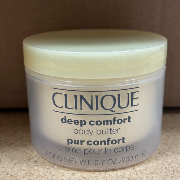 WHOLESALE CLINIQUE DEEP COMFORT BODY BUTTER 6.7 OZ UNBOXED - 48 PIECE LOT