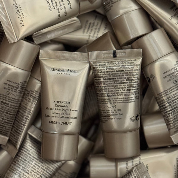 WHOLESALE ELIZABETH ARDEN CERAMIDE LIFT AND FIRM NIGHT CREAM TRAVEL SIZE 0.5 OZ - 100 PIECE LOT