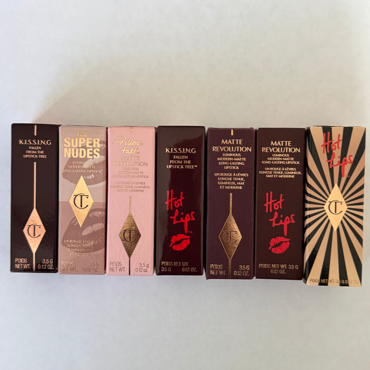 WHOLESALE CHARLOTTE TILBURY LIPSTICK ASSORTED TYPES - ASSORTED COLORS - 50 PIECE LOT