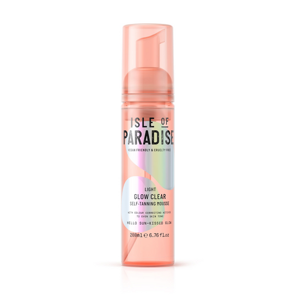 WHOLESALE ISLE OF PARADISE LIGHT GLOW CLEAR SELF-TANNING MOUSSE 6.76 OZ - 48 PIECE LOT