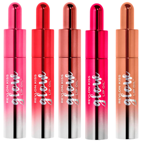 WHOLESALE REVLON KISS GLOW LIP OIL - ASSORTED COLORS - 100 PIECE LOT