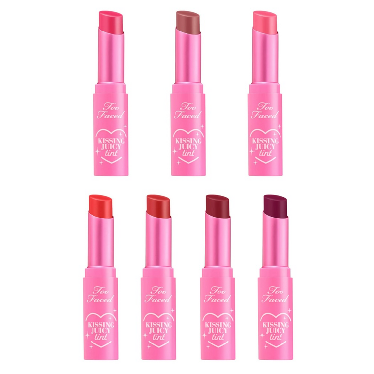 WHOLESALE TOO FACED KISSING JUICY TINT LIP TINT 0.10 OZ - ASSORTED COLORS - 50 PIECE LOT