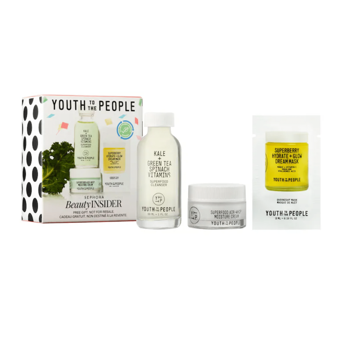 WHOLESALE YOUTH TO THE PEOPLE SEPHORA BEAUTY INSIDER SET - 50 PIECE LOT