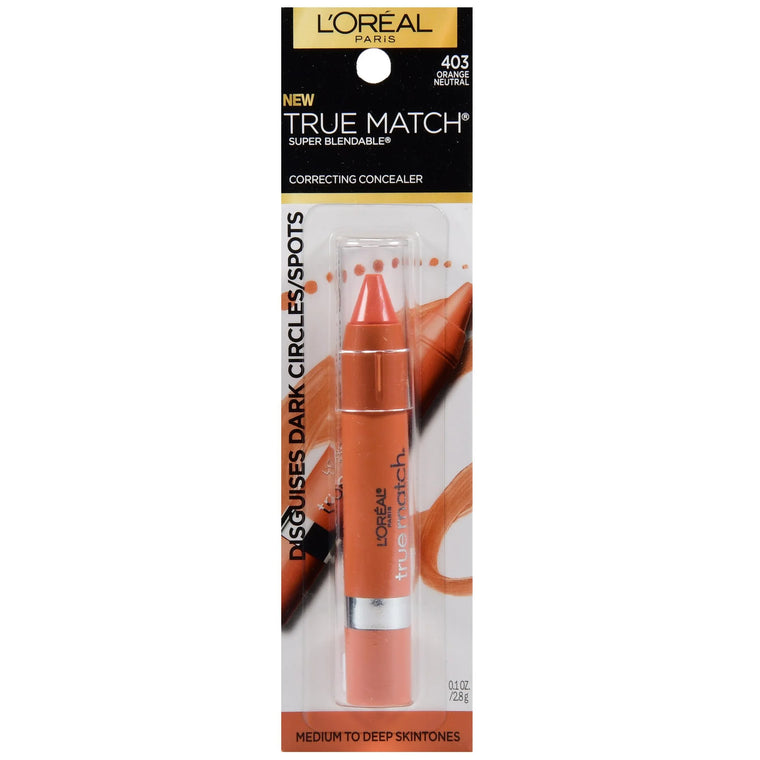 WHOLESALE LOREAL TRUE MATCH SUPER-BLENDABLE CORRECTING CONCEALER 0.1 OZ - ORANGE 403 - 72 PIECE LOT