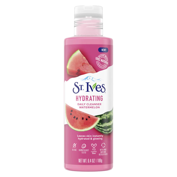 WHOLESALE ST. IVES HYDRATING DAILY CLEANSER WATERMELON 6.4 OZ - 48 PIECE LOT