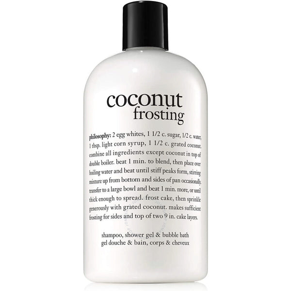 WHOLESALE PHILOSOPHY COCONUT FROSTING SHAMPOO, BATH & SHOWER GEL 16 OZ - 50 PIECE LOT