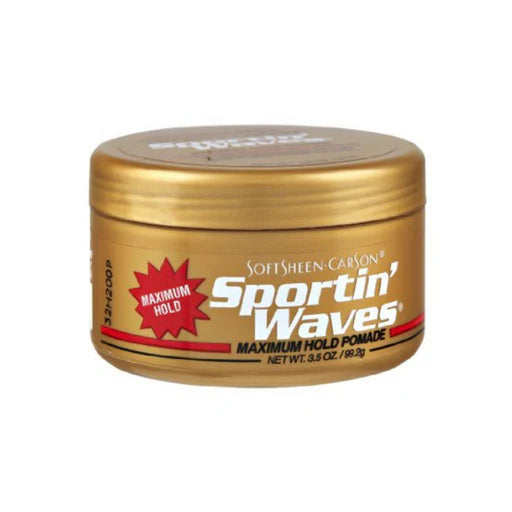 WHOLESALE SOFTSHEEN CARSON SPORTIN' WAVES MAXIMUM HOLD POMADE 3.5 OZ - 48 PIECE LOT