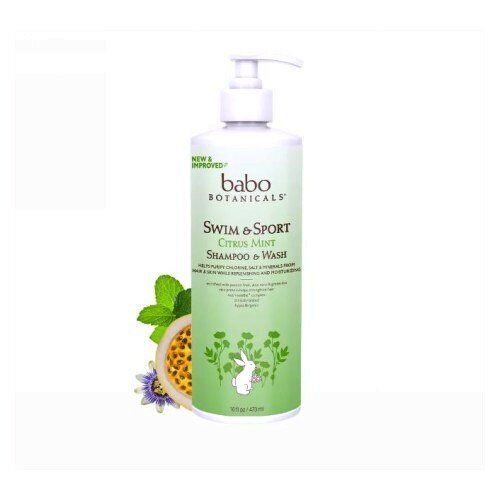 WHOLESALE BABO BOTANICALS SWIM & SPORT CITRUS MINT SHAMPOO & WASH 16 OZ - 48 PIECE LOT