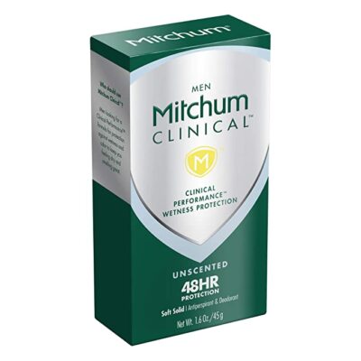 WHOLESALE MITCHUM CLINICAL SOFT SOLID ANTIPERSPIRANT & DEODORANT 1.6 OZ - UNSCENTED - 48 PIECE LOT