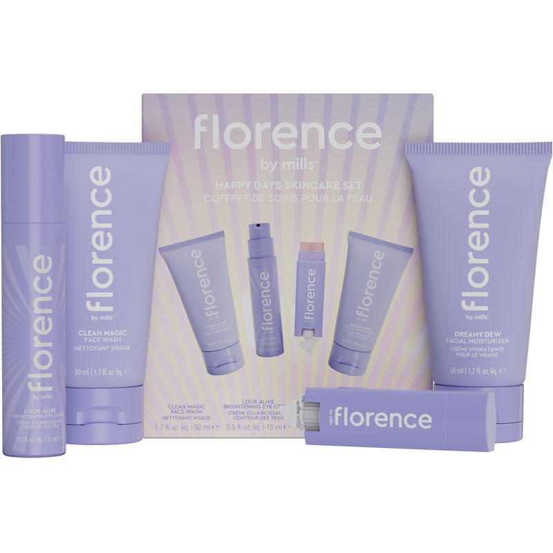 WHOLESALE FLORENCE BY MILLS HAPPY DAYS 4 PIECE SKINCARE SET - 48 PIECE LOT