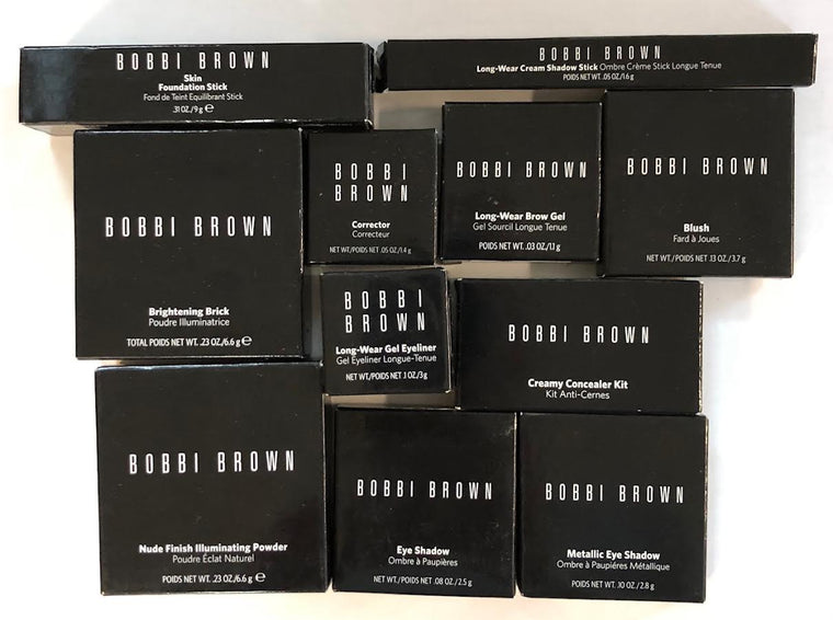 WHOLESALE ASSORTED BOBBI BROWN COSMETICS LOT BOXED - ASSORTED - 30 PIECE LOT