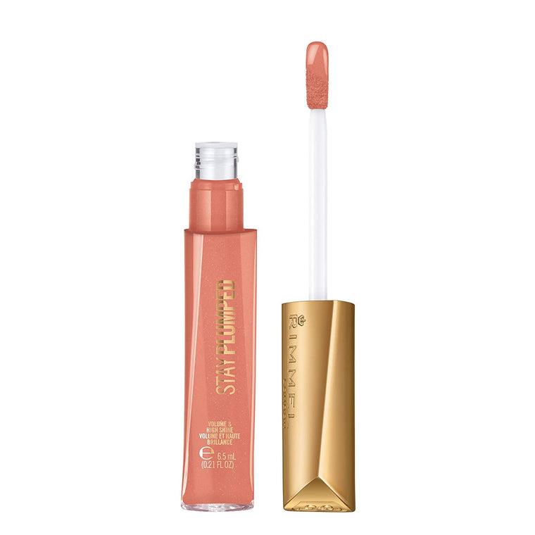 WHOLESALE RIMMEL STAY PLUMPED LIP GLOSS 0.21 OZ - PEACH PIE 531 - 72 PIECE LOT