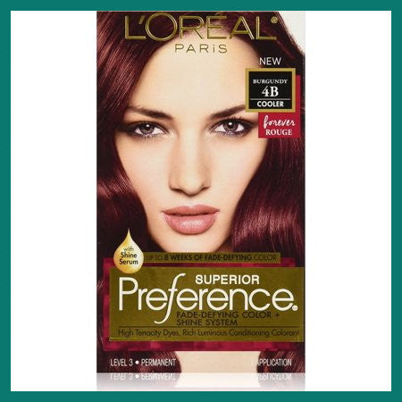 WHOLESALE LOREAL SUPERIOR PREFERENCE FADE-DEFYING COLOR + SHINE SYSTEM - BURGUNDY 4B COOLER  - 48 PIECE LOT
