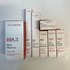 WHOLESALE ASSORTED CLARINS COSMETICS LOT BOXED - ASSORTED - 50 PIECE LOT
