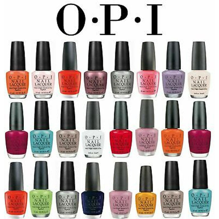 WHOLESALE ASSORTED OPI NAIL LACQUER POLISH 0.5 OZ. - 100 PIECE LOT